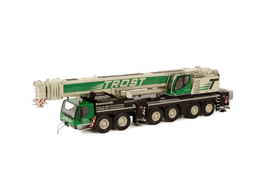 TROST LIEBHERR LTM 1350 可動性起重機/WSI 1/50 築き上げる機械類ひな型 工事鉄道車両