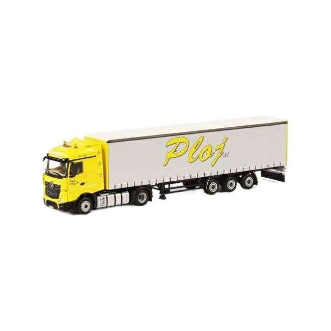 Ploj Mercedes Benz Actros Stream Space Curtainside Trailer トレーラー / WSI 1/50 建設機械模型 工事車両｜ラストホビー