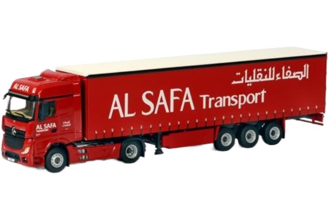 Al Safa Transport Mercedes-Benz Actros BigSpace キャブ トラクター上端 / WSI 1/50 作り上げる機械類ひな形 工事鉄道車両