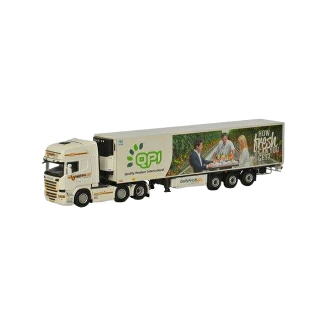 Visbeen Scania R Streamline Topline reefer trailer 3 axle トレーラー / WSI 1/50 建設機械模型 工事車両