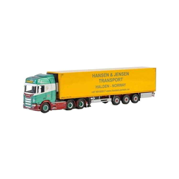 Hansen & Jensen Scania R Highline CR20H reefer trailer 3 axle トレーラー / WSI 1/50 建設機械模型 工事車両|ラストホビー