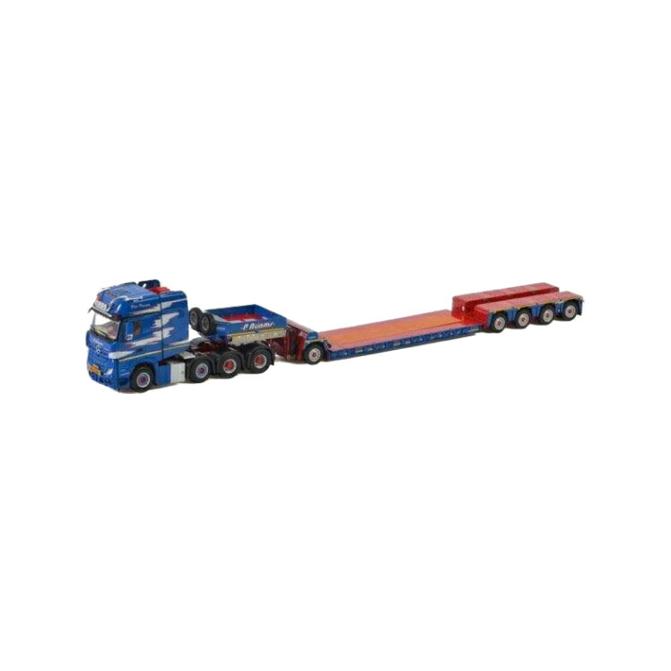 Transpalux P. Adams Mercedes Benz Actros MP4 SLT Gigaspace lowloader  トレーラ / WSI 1/50 組み上げる機械類ひな形 工事鉄道車両