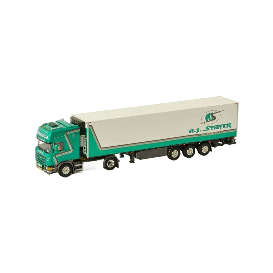 A.J. Stigter Transport Scania R4 Topline Reefer Trailer トレーラー / WSI 1/50 建設機械模型 工事車両｜ラストホビー