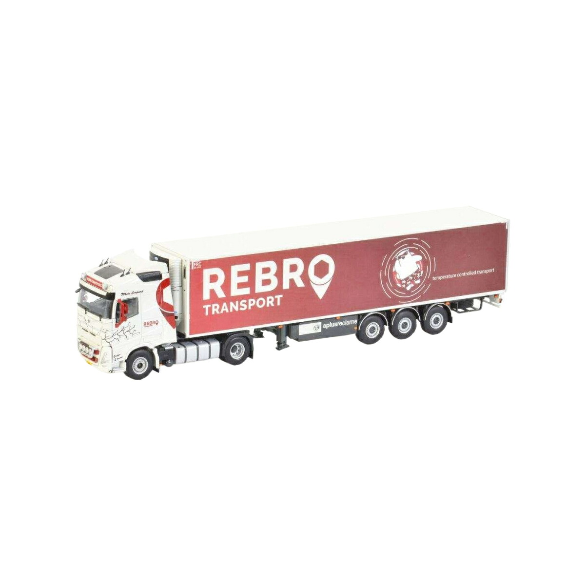 Rebro Transport Volvo FH5 Globetrotter 4x2 reefer semitrailer 3axle トレーラー / WSI 1/50 建設機械模型 工事車両