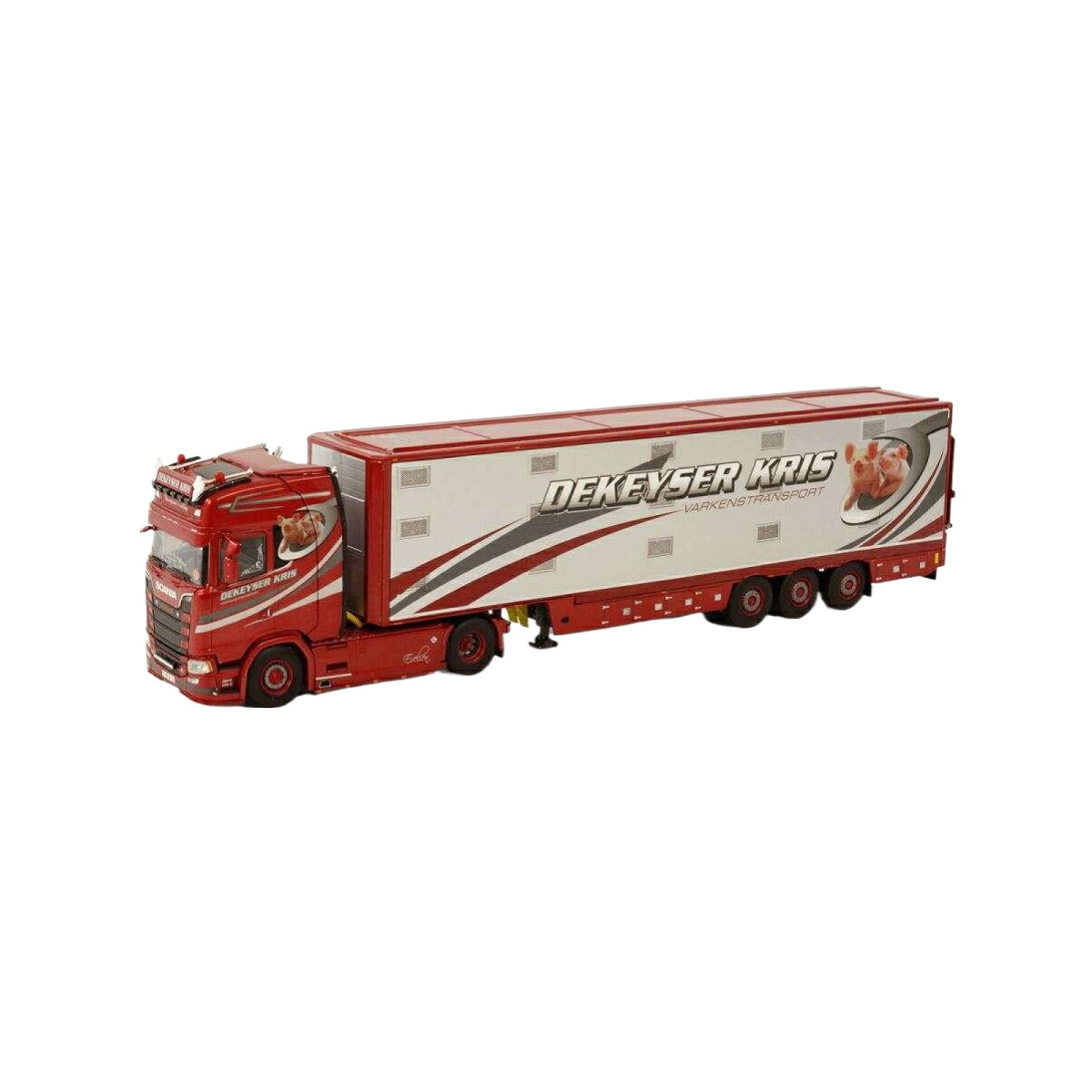 Dekeyser Kris Scania S Highline CS20H 4x2 live stock trailer 3axle トレーラー / WSI 1/50 建設機械模型 工事車両