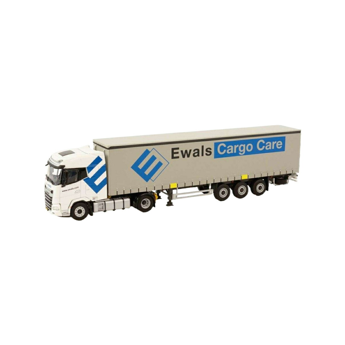Ewals Cargo Care B.V. DAF XG 4x2 Curtainside Trailer トレーラー / WSI 1/50 建設機械模型 工事車両