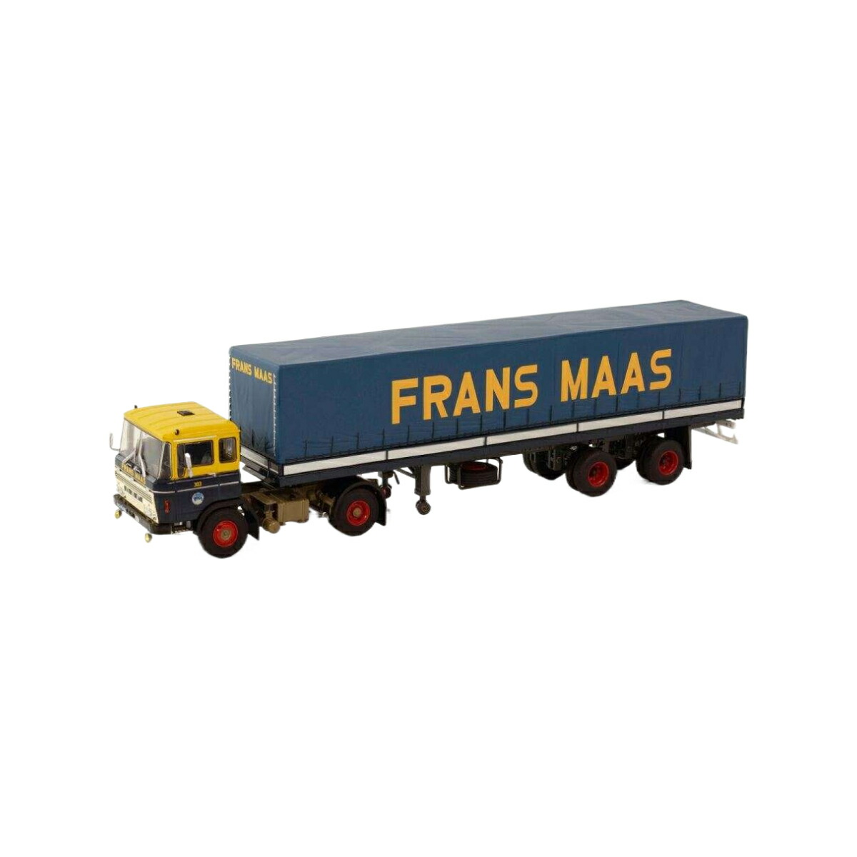 Frans Maas DAF 2600 curtainside semitrailer トレーラー / WSI 1/50 建設機械模型 工事車両