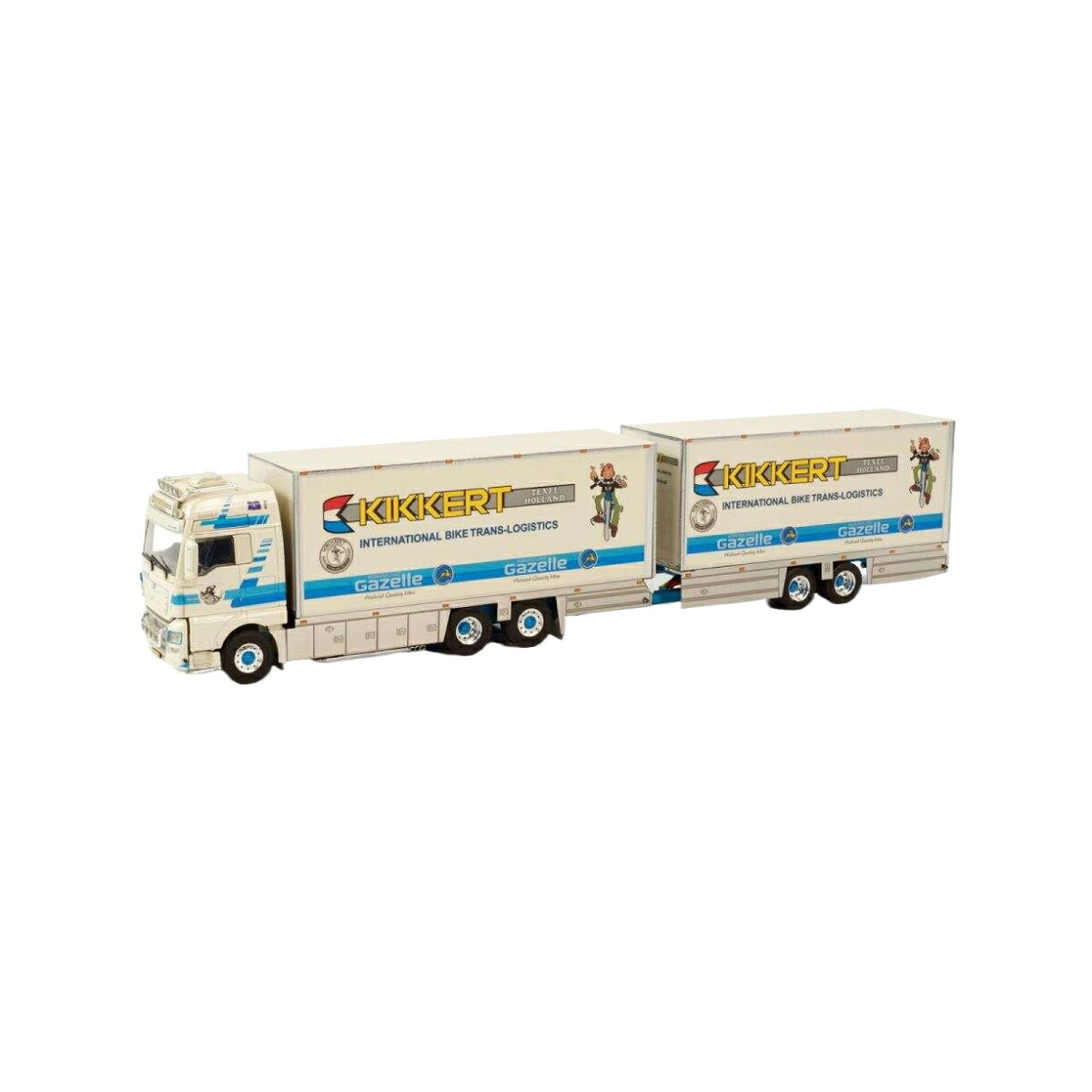 Kikkert Verhuur MAN TGX XXL 6x2 box truck-trailer トラック / WSI 1/50 建設機械模型 工事車両