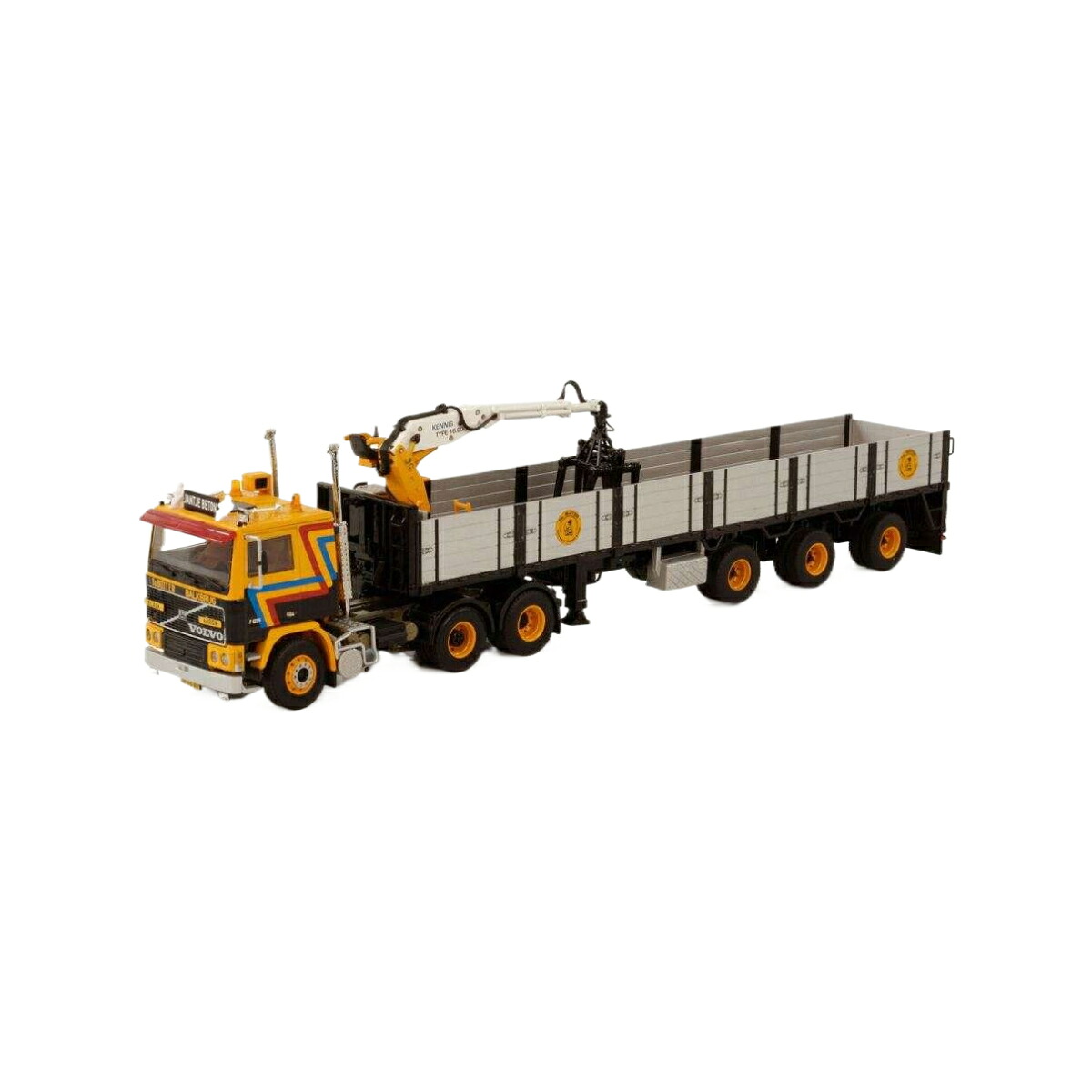 Fa. Buiter Volvo F12 6x2 brick semitrailer 3axle  トレーラ / WSI 1/50 築き上げる機械類ひな型 工事鉄道車両