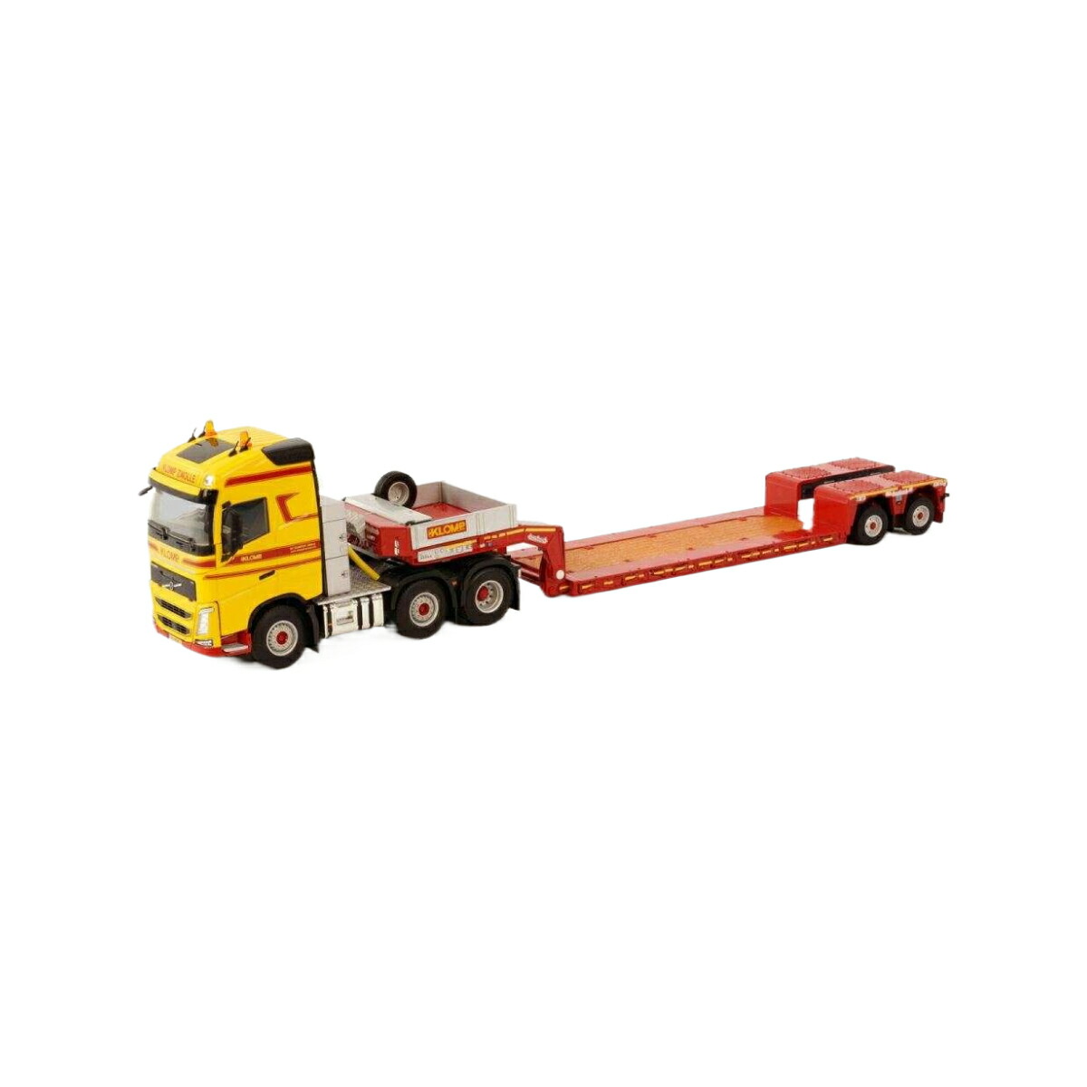 1:50 Model WSI FOR Volvo FH4 XXL 6x4 Semi-Lowloader W/Ramps 4axle AS Skien gift