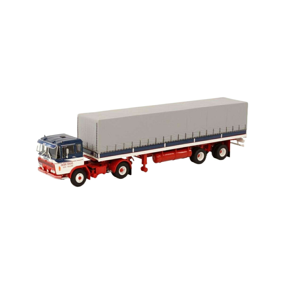 Maastrans DAF 2600 4x2 curtain tarpaulin semitrailer トレーラー / WSI 1/50 建設機械模型 工事車両