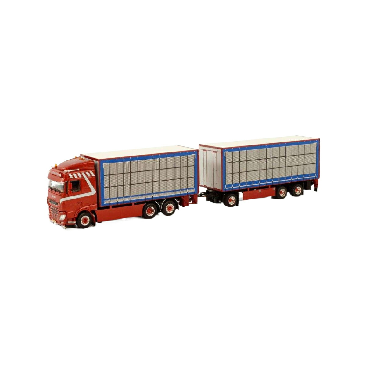 Tijs de Koning DAF XF Space Cab 6x2 riged truck  貨物自動車 / WSI 1/50 組み上げる機械類ひな形 工事鉄道車両