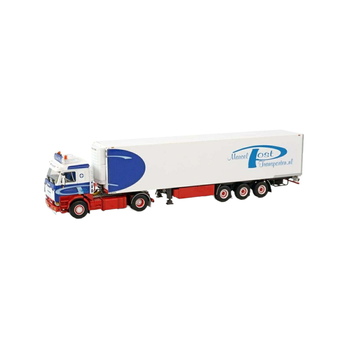 Marcel Post Scania 3-Series 4x2 reefer semitrailer トレーラー / WSI 1/50 建設機械模型 工事車両