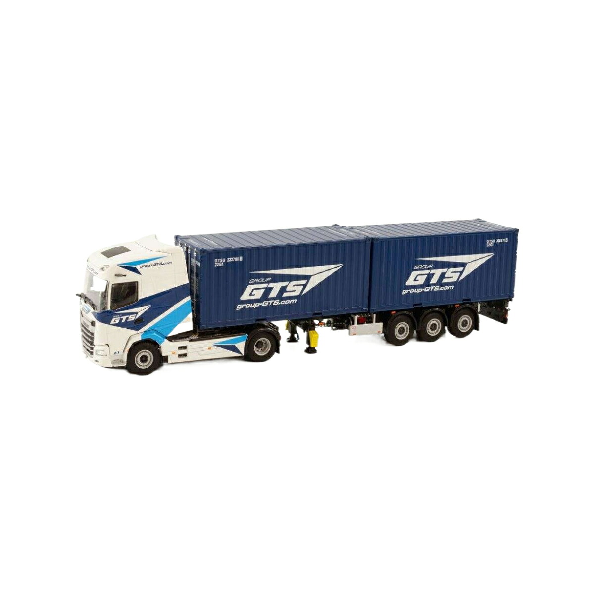 Group GTS DAF XG Container trailer + 2x 20ft Container トレーラー / WSI 1/50 建設機械模型 工事車両