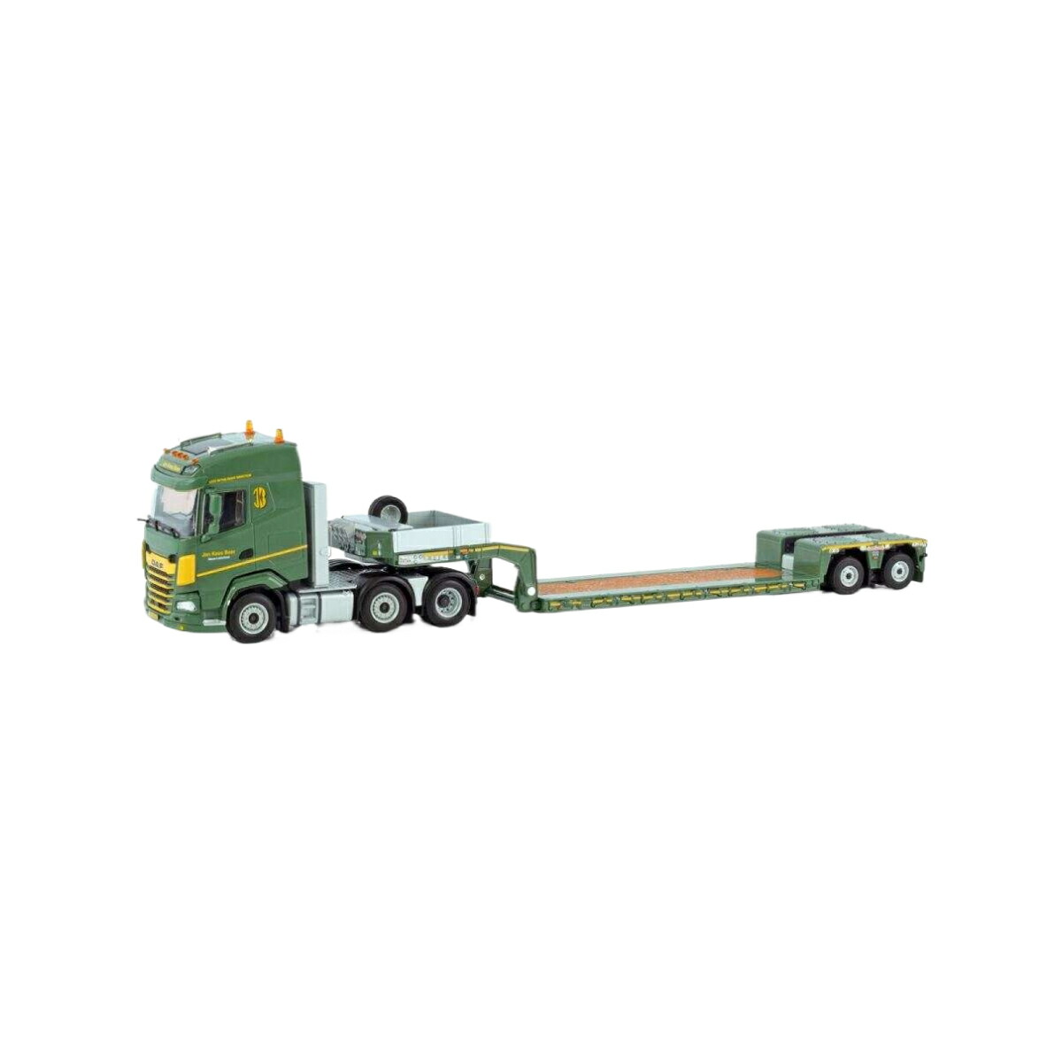 Jan Kees Boer DAF XG 6x2 TwinSteer Euro low loader トレーラー / WSI 1/50 建設機械模型 工事車両