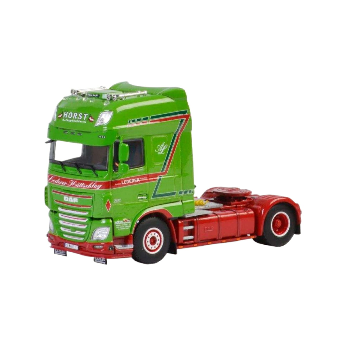 T.V.G. Horst Lederer DAF XF Super Space Cab トラック / WSI 1/50 建設機械模型 工事車両