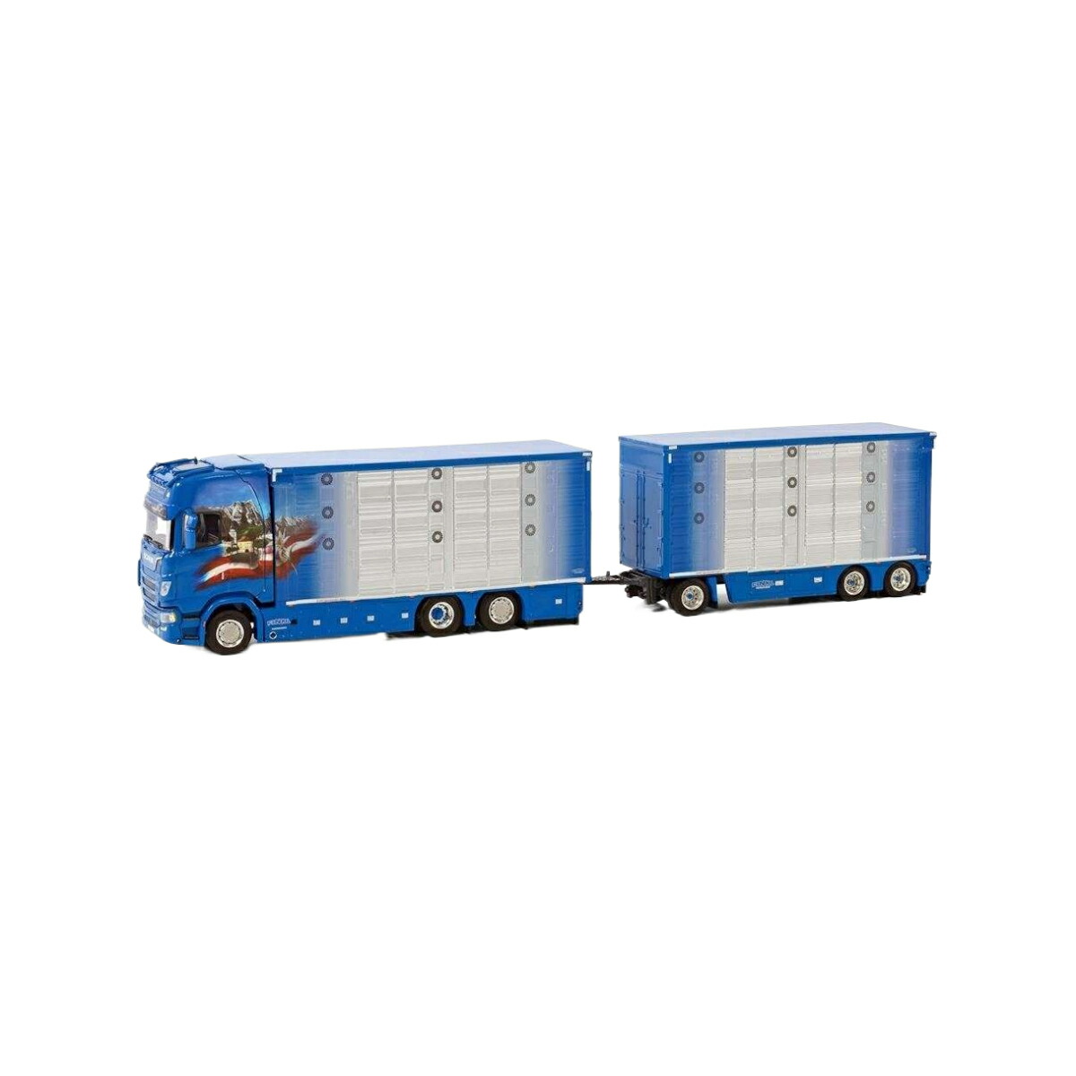 #001 Herbert Hartl Scania S Highline CS20H 6x2 Live Stock Combi トラック / WSI 1/50 建設機械模型 工事車両 34,580円
