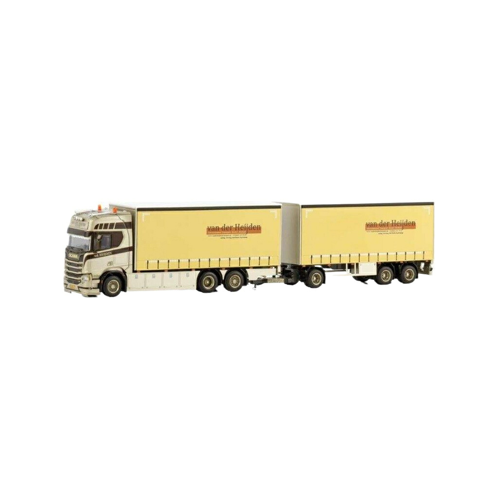van der Heijden Scania R Highline I CR20H 6x2 Combi  貨物自動車 / WSI 1/50 組み上げる機械類ひな形 工事鉄道車両