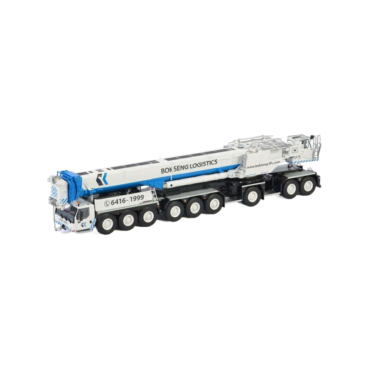 Bok Seng Liebherr LTM 1750  可動性起重機 / WSI 1/50 築き上げる機械類ひな型 工事鉄道車両