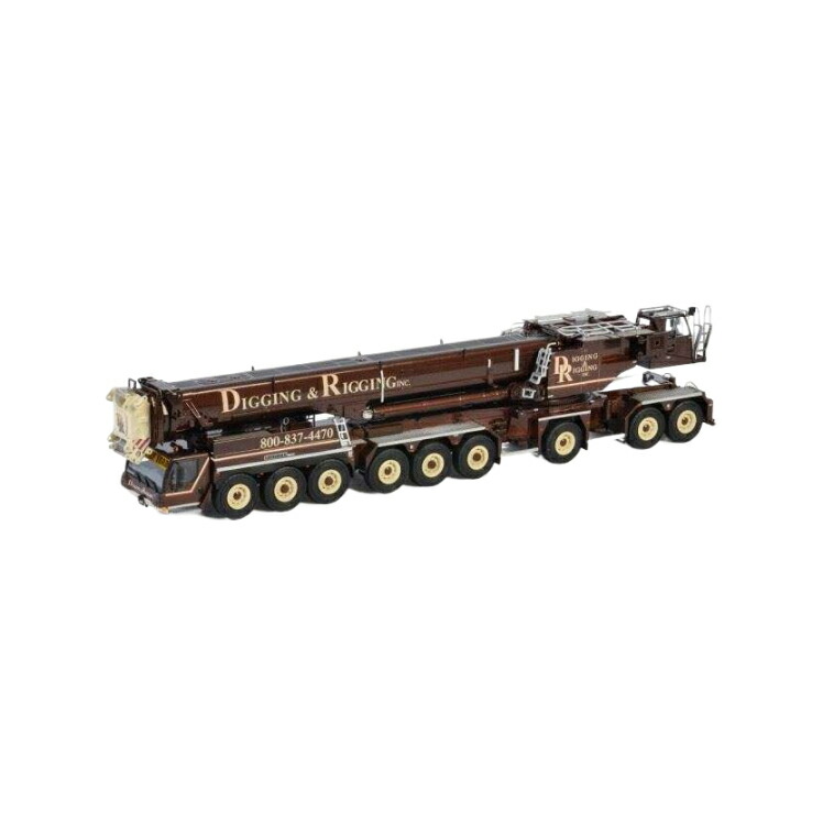 Digging \u0026 Rigging Liebherr LTM 1750  可動性起重機 / WSI 1/50 築き上げる機械類ひな型 工事鉄道車両