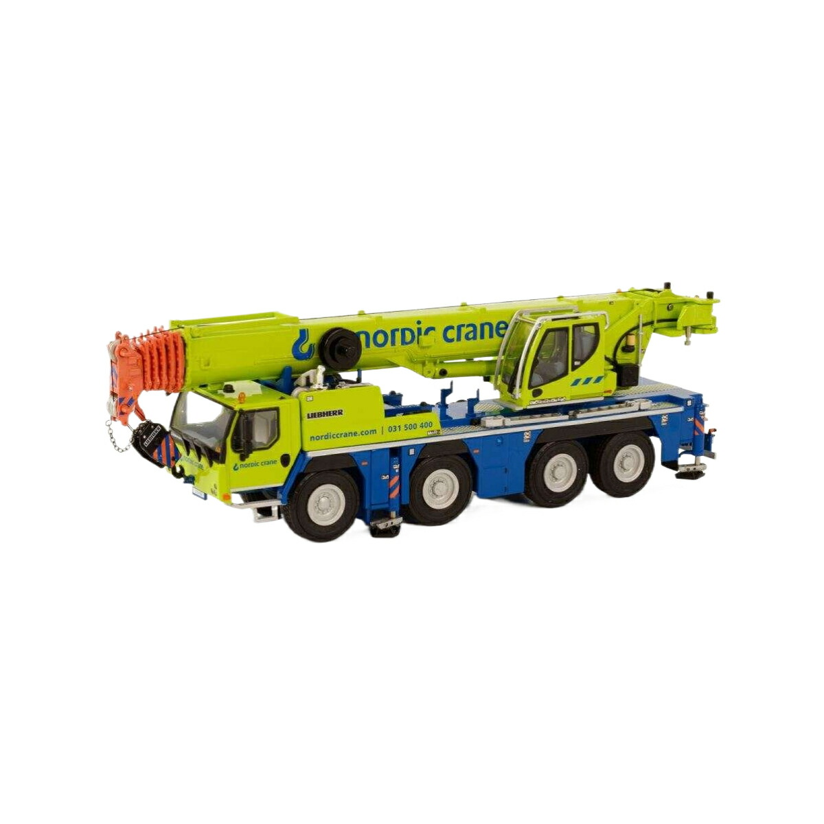Nordic Crane Kynningsrud Liebherr LTM1090-4.2 crane  移動性起重機 / WSI 1/50 組み上げる機械類ひな形 工事鉄道車両