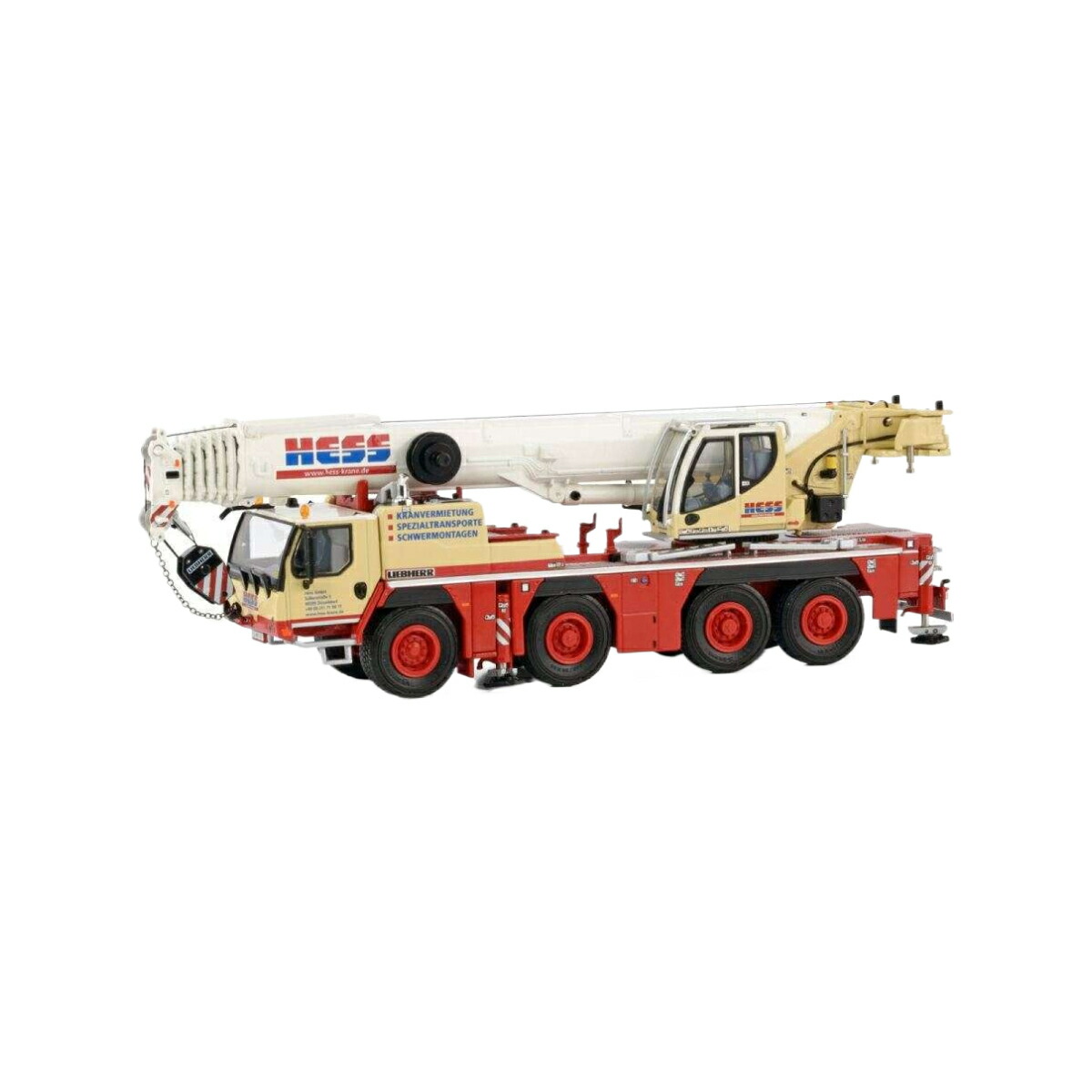 Hess GmbH Liebherr LTM1090-4.2 Mobile Crane  移動性起重機 / WSI 1/50 組み上げる機械類ひな形 工事鉄道車両