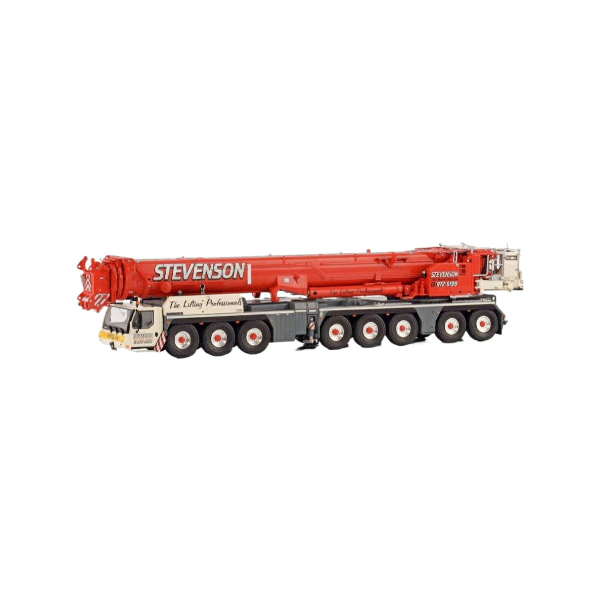 Stevenson Crane Hire Liebherr LTM1650-8.1 crane  移動性起重機 / WSI 1/50 組み上げる機械類ひな形 工事鉄道車両