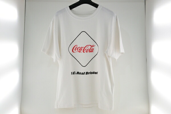 【中古】F.C.R.B.( エフシーアールビー ) エフシーレアルブリストル FCRB-200021 コカコーラ エンブレム プリント Tシャツ サイズL 白 ホワイト 02r10165 中古品【牛久店】