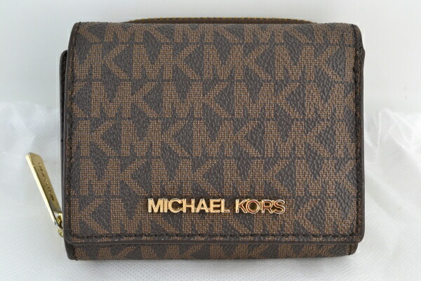 90 Off Micheal Kors マイケルコース 財布 三つ折り財布 35h9gtvz5b 茶 ブラウン 紙袋 保存