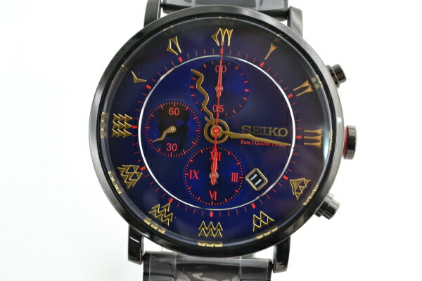 中古 Seiko X Fate Grand Order Fgo セイコー 腕時計 オリジナルサーヴァントウォッチ エレシュキガルモデル 7t92 Hbr0 スタンド付き 黒 紺 ブラック ネイビー 箱 取説 保証書あり 02r7201 中古品 牛久店 Fitzfishponds Com