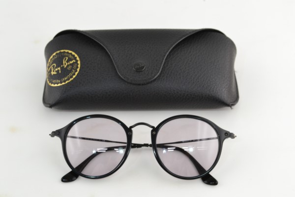 中古 Ray Ban レイバン ラウンドフレック サングラス Rb2447 F 黒 ブラック 丸型 ケース クロスあり 02r5978 中古品 牛久店 Francophile Dk