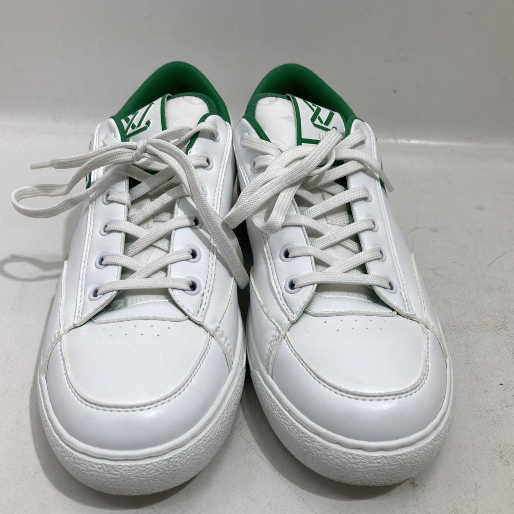 【中古】LOUIS VUITTON ルイヴィトン チャーリーライン スニーカー サイズ8（26.5cm） 緑 IAANJ6 06r0094【三郷店】