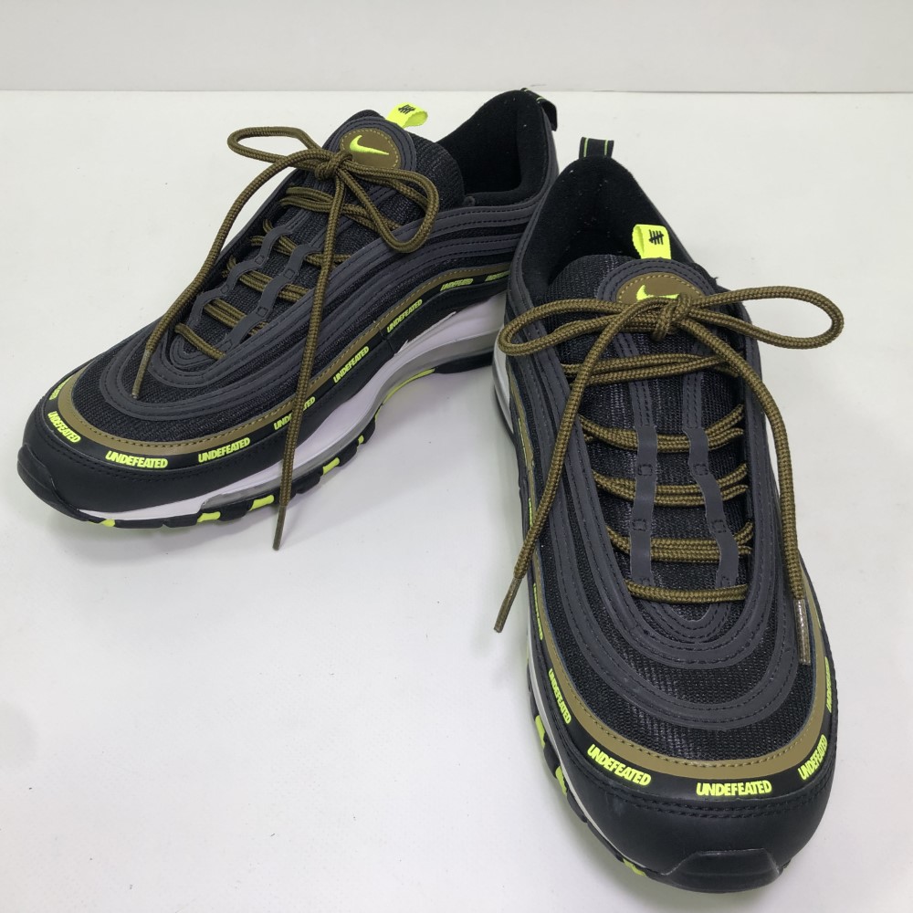 07w2427★ NIKE UNDEFEATED x AIR MAX 97 20AW ナイキ アンディフィーテッド 大気圏マックス97 BLACK 29珊 DC4830-001【中古品】
