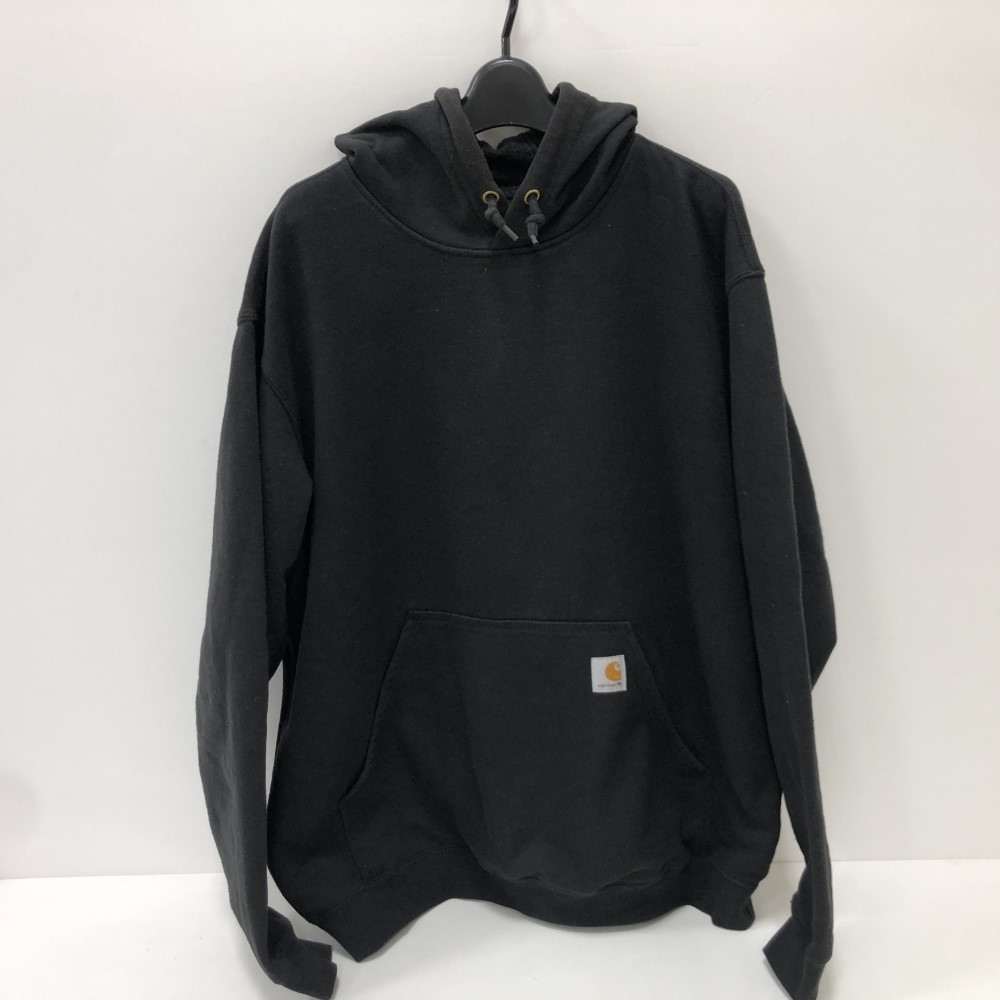 【中古】 Carhartt カーハート プルオーバーフーディー パーカー ブラック 黒 サイズ L 07w15000 【大和店】