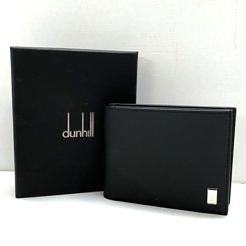 ダンヒル　二つ折り財布　未使用品　バイフォールドウォレット　ブラック 正規代理店品】 Dunhill(ダンヒル) 二つ折り財布 CHASSIS