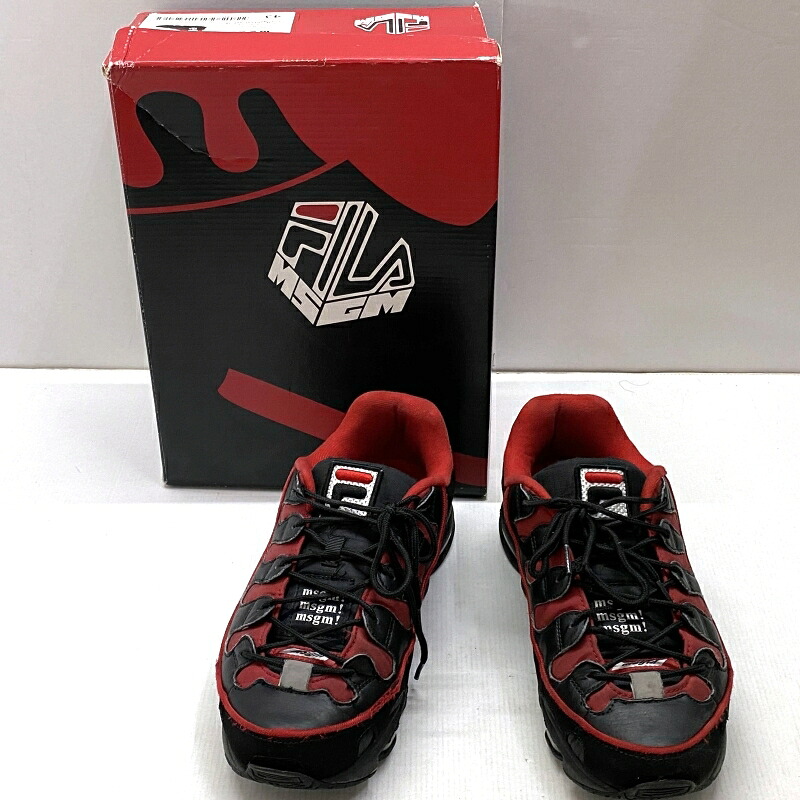 【中古】 FILA × MSGM Silva sneaker フィラ × エムエスジーエム ローカットスニーカー 28.0cm メンズ  スニーカー  2740MS0125F 箱付き 03w13739【入間店】