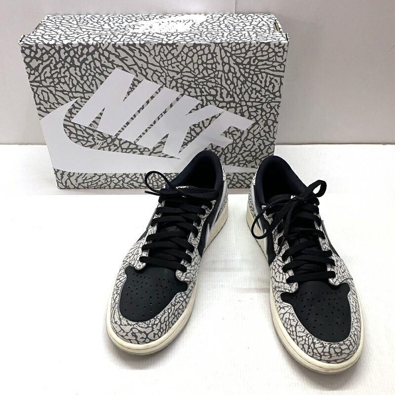 楽天市場】NIKE AIR JORDAN 1 RETRO LOW OG (GS) black/muslin
