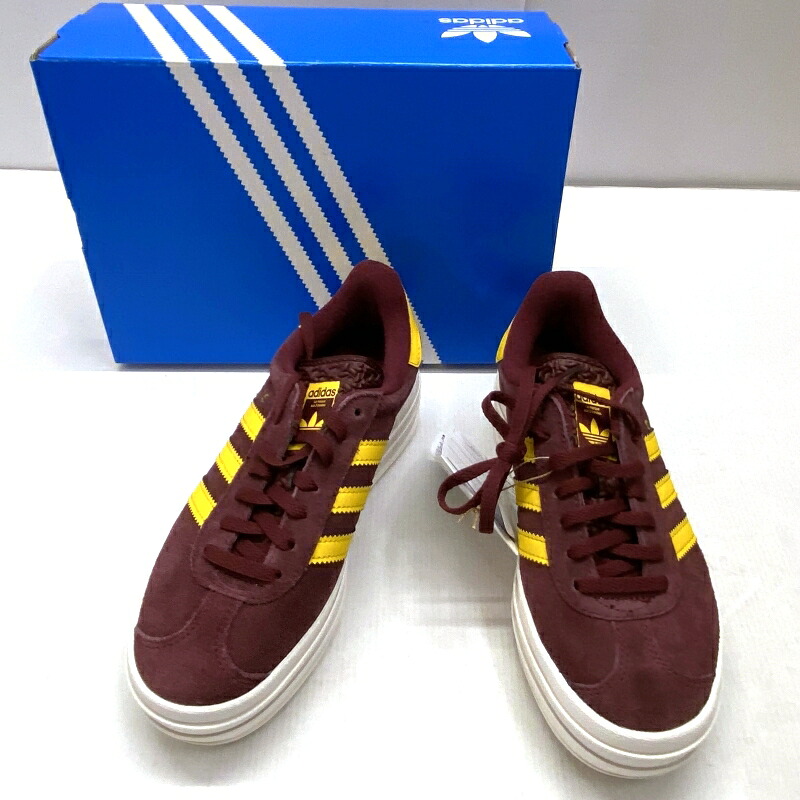 【中古】 引き舟/箱付き添い人美品 adidas W GAZELLE BOLD Shadow Red Bold Gold アディダス ガゼル 塗板 影ぼうし赤いこと/塗板ゴールド/中核グループ白いこと 22.0糎 レディース  スニーカー IF5195  03w14069  【入間店】