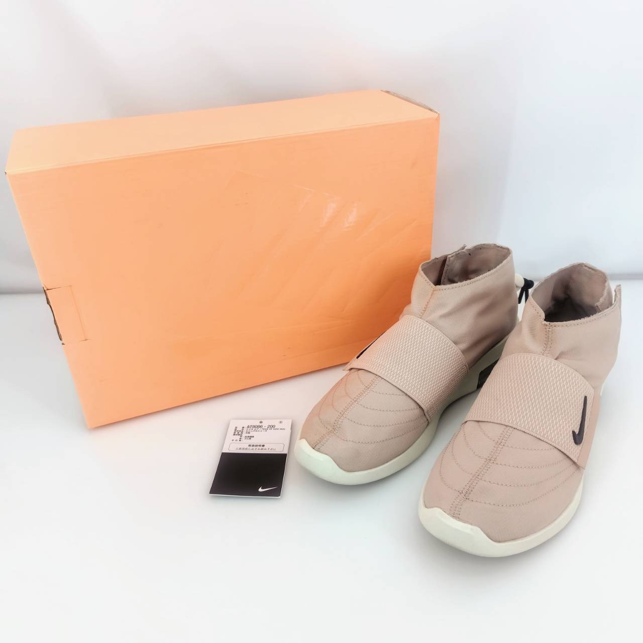 【中古】 ナイキ NIKE AIR/FEAR OF GOD MOC パーティクル ベージュ 26.5cm メンズ スニーカー AT8086-200 05w09944 【館林店】