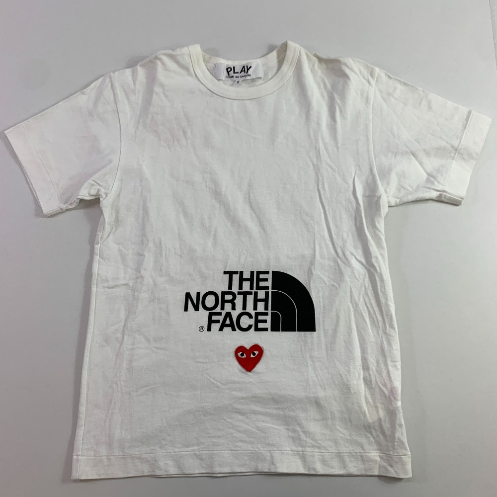 プレイコムデギャルソン　ザノースフィイス　AD2020 AE-T201 L 白 PLAY COMME des GARCONS プレイコムデギャルソン AD2020 AE-T201