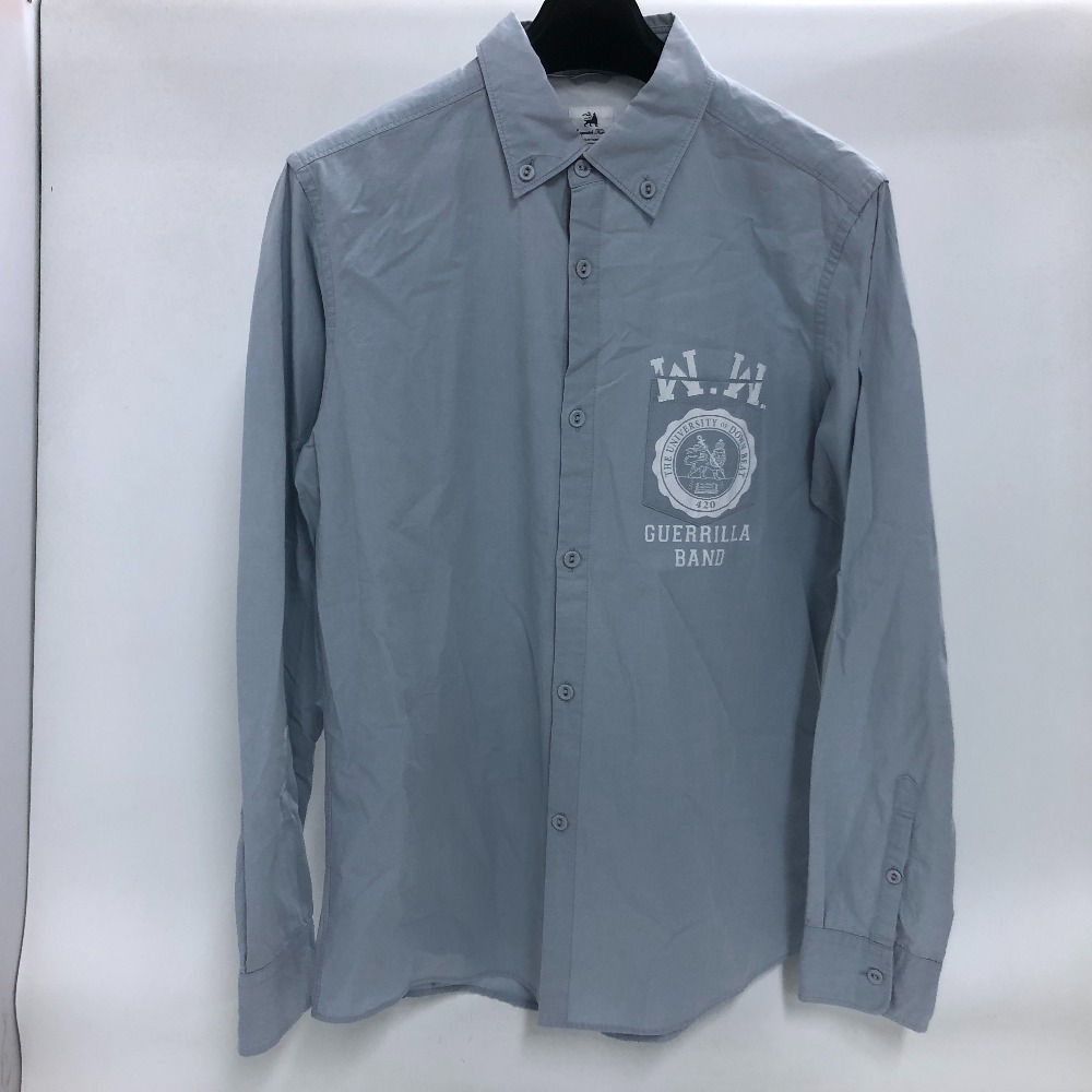 新品　Sasquatchfabrix. オープンカラーシャツ　ネイビー 新品Sasquatchfabrix. オープンカラーシャツネイビー