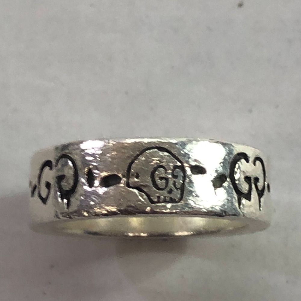 GUCCI スカル リング 楽天市場】グッチ Gucci スカルリング ゴーストシリーズ シルバー 約18