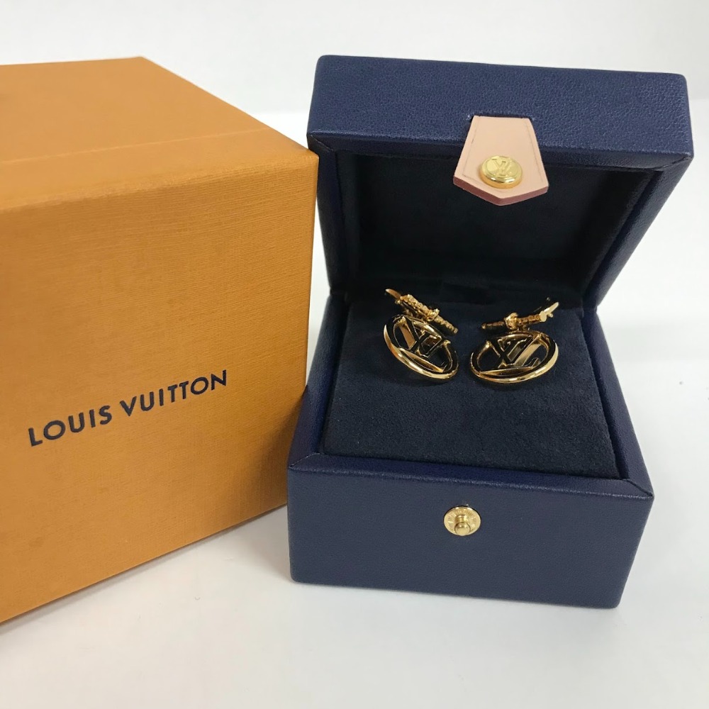 【LOUIS VUITTON】ベイビールイーズ ピアス メタル ゴールド LOUIS VUITTON】ベイビールイーズ ピアス メタル ゴールド