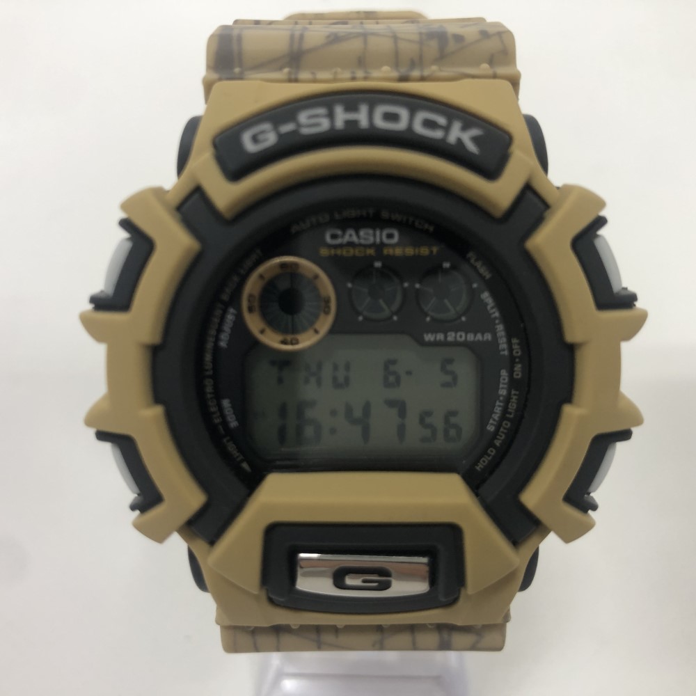 【中古】 CASIO G-SHOCK GL-100 2226 WATER RESIST 20BAR JAPAN  黒濃グレー文字盤 腕時計  07w50465  【大和店】