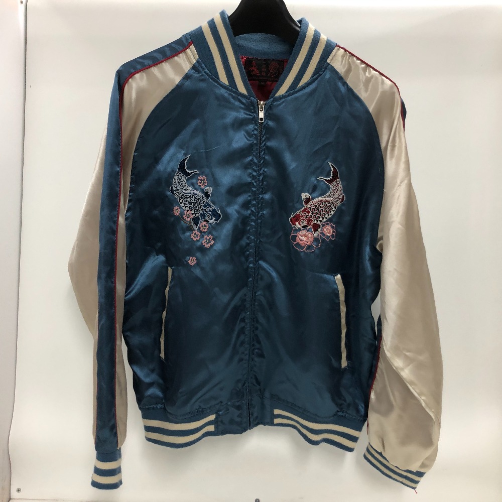 富江リバーシブルスカジャン 伊藤潤二展 誘惑 リバーシブル スカジャン ピンク 富江 M 限定