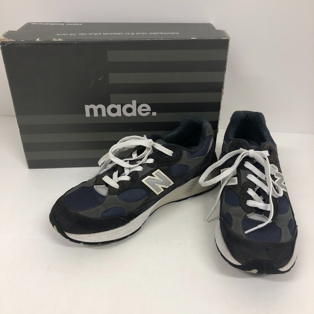 【中古】 ニュー平衡にする NEW BALANCE  New Balance 992 \"Navy\"" (2021) M992GG  スニーカー  27.5糎 US9.5 UK9 EU43  08w10204  【水戸店】"