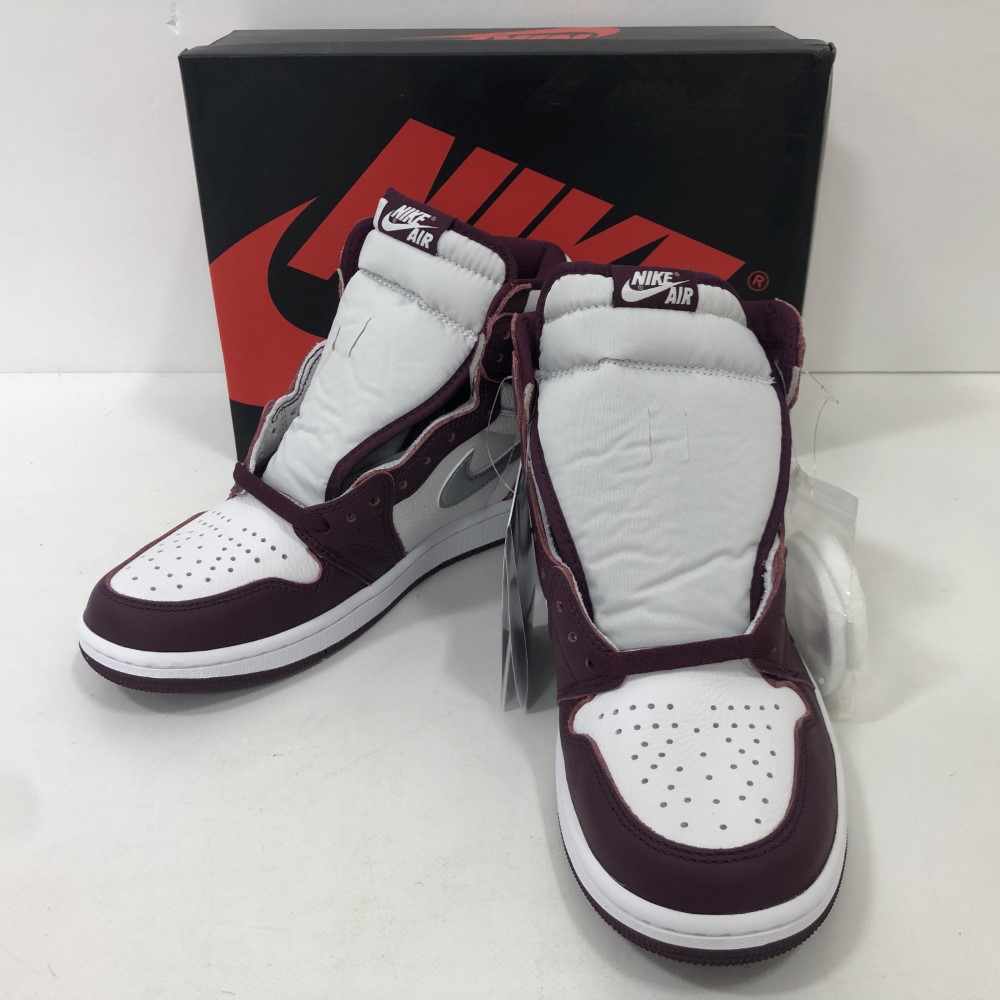 07w8197★ NIKE AIR JORDAN 1 RETRO HIGH OG “BORDEAUX” ナイキ エアジョーダン1 レトロハイ ボルドー 27cm 555088-611【中古品】