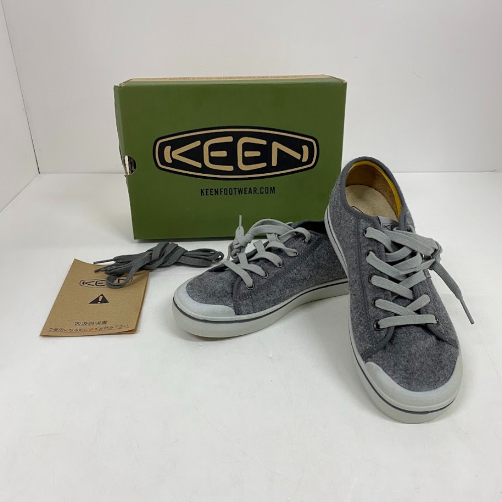 【中古】 Keen ELSA LITE キーン エルサ ライト レディース スニーカー GREY/1025424 / 24.5 08w10486 【水戸店】