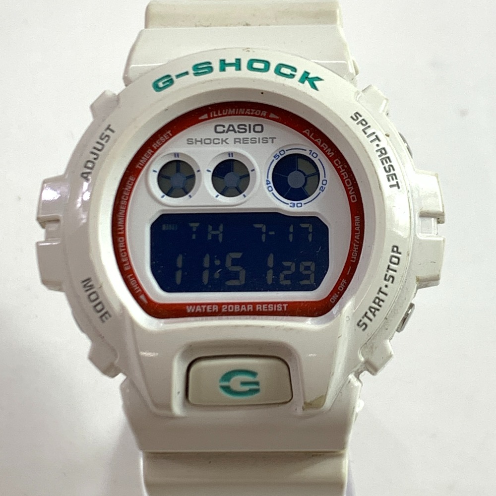04w4619▽※【中古】CASIO カシオ G-SHOCK Gショック ジーショック メンズ 腕時計 防水時計 DW-6900SN-7 白 ホワイト マットダイアル スラッシャー【八王子店】