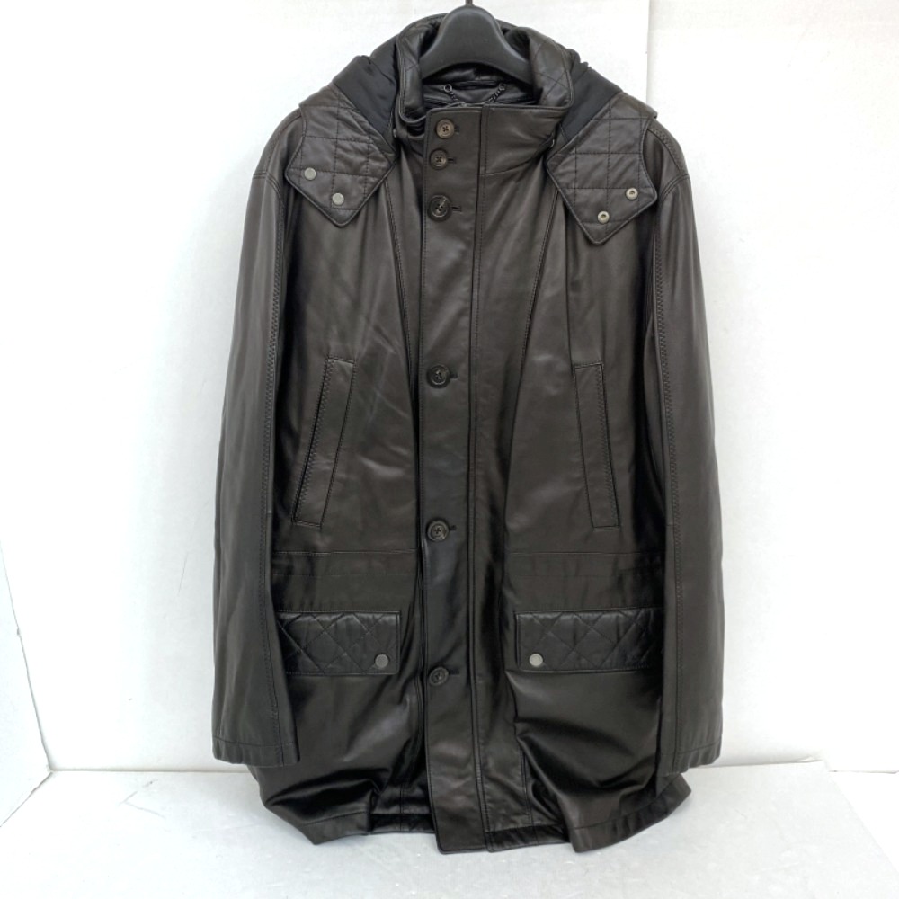 希少♡バーバリーロンドン ラムレザー ジャケット 羊革 比翼ボタン 38 M 希少♡バーバリーロンドン ラムレザー ジャケット 羊革 比翼ボタン 38